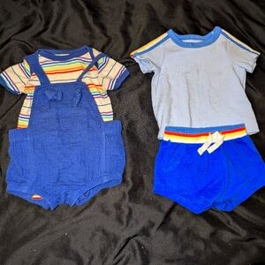 Cat and Jack set of 2 newborn outfits 0-3 months